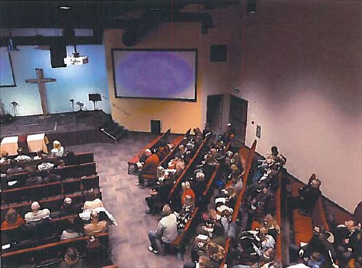 The congregation of GraceLife Church in Parkland County, west of Edmonton, on Dec. 13, 2020.