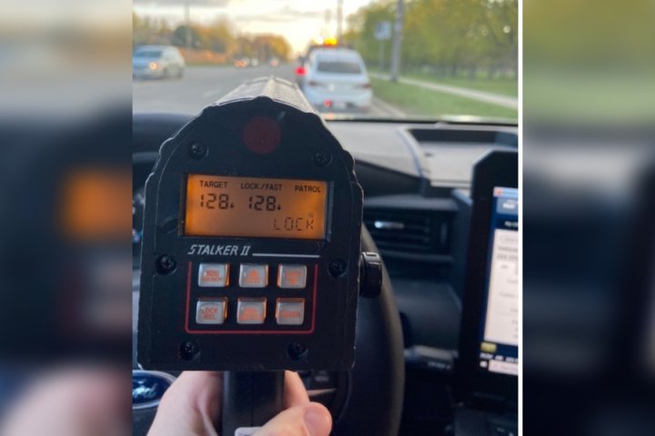 Guelph driver clocked doing double the speed limit, car impounded