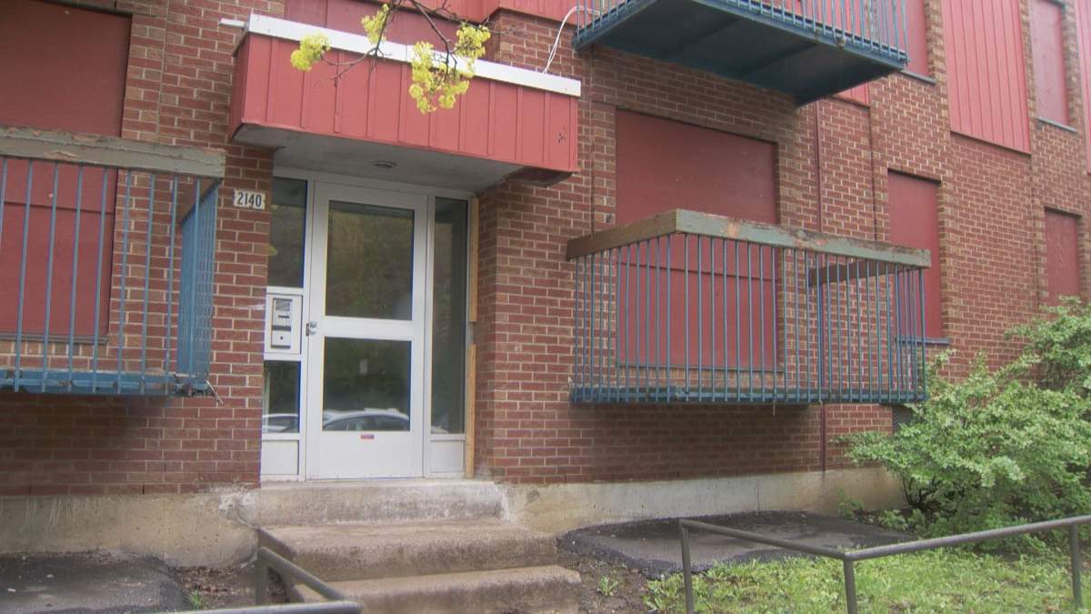 One of the affordable housing units that will be renovated under the new investment, located on Workman street in Little Burgundy. Wednesday May 5, 2021.