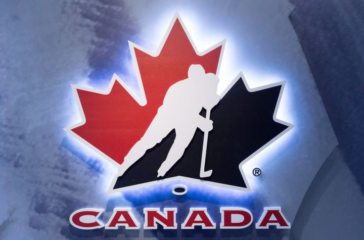 Hockey Canada logo at an event in Toronto on Wednesday Nov. 1, 2017. 