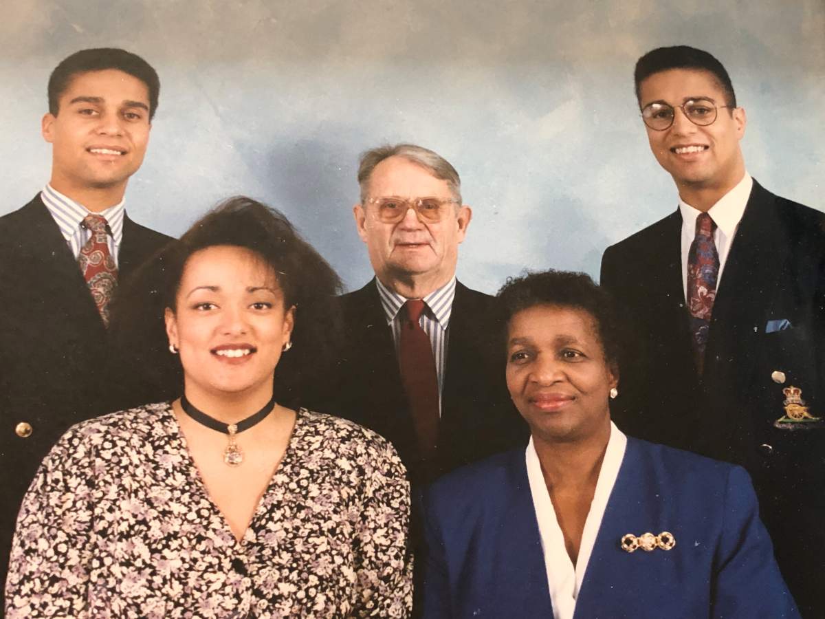 Beryl Hansen, pictured on the front right side, was struck and killed by an impaired driver 22 years ago in Portage la Prairie, Man.