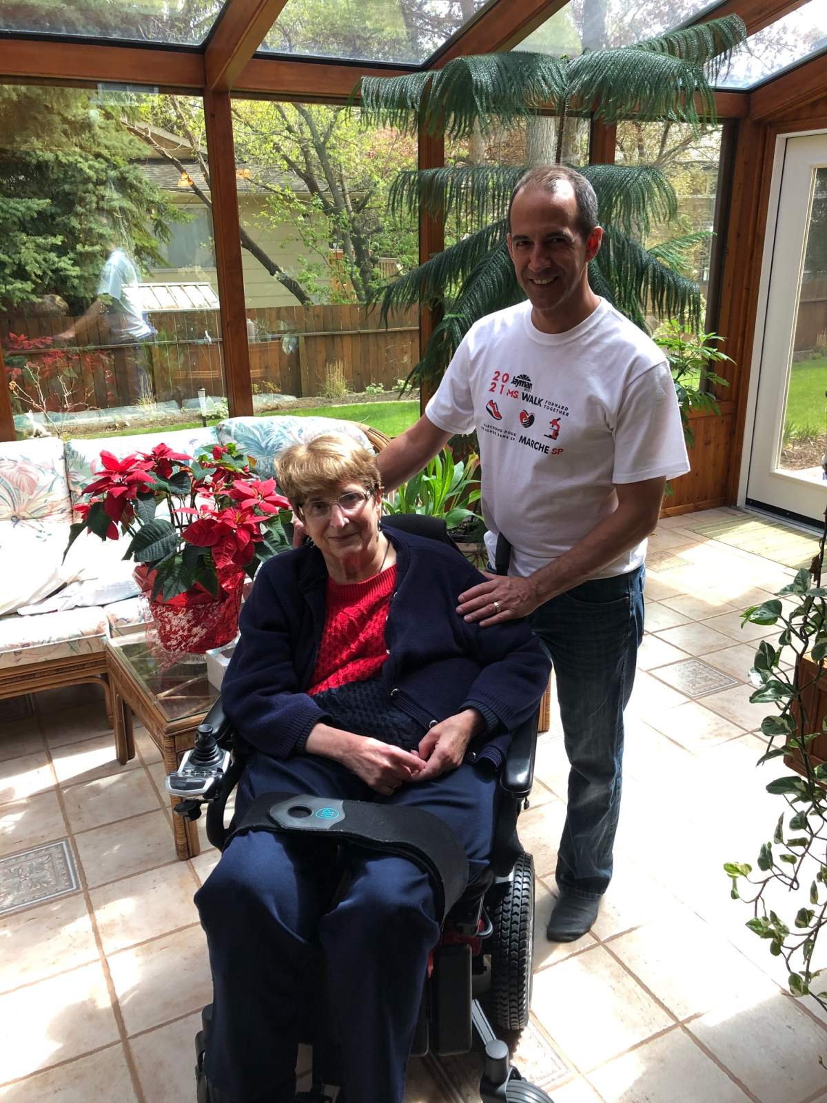 Every year, Mychaluk’s mother, Karen, contributes to her son’s fundraising efforts for the MS Society, and says “I might as well try to help myself and others like me.”