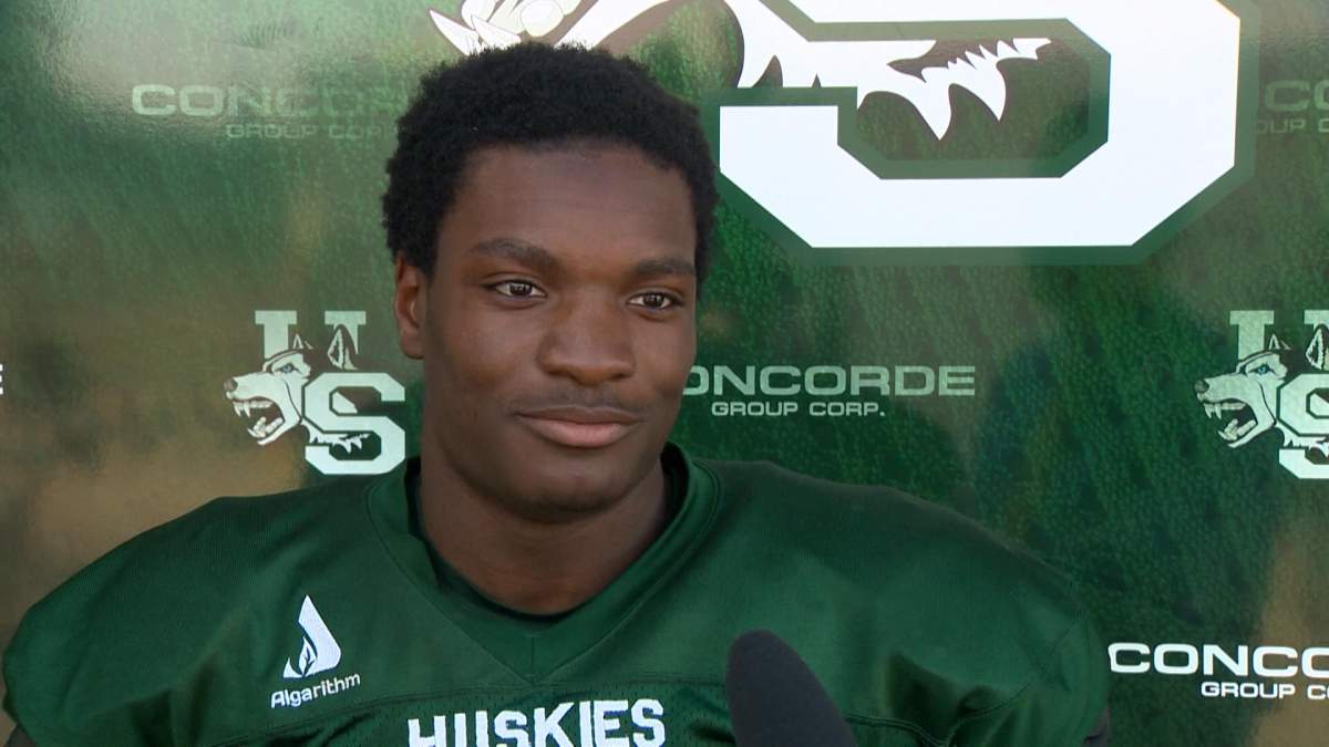 The Saskatchewan Roughriders selected Nelson Lokombo with their first pick of the 2021 CFL draft.
