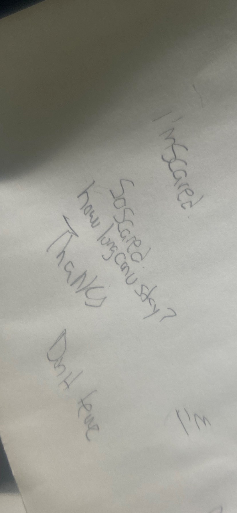 Image letter written to Laura Kinghorn from her brother Mark after he woke up from his coma.