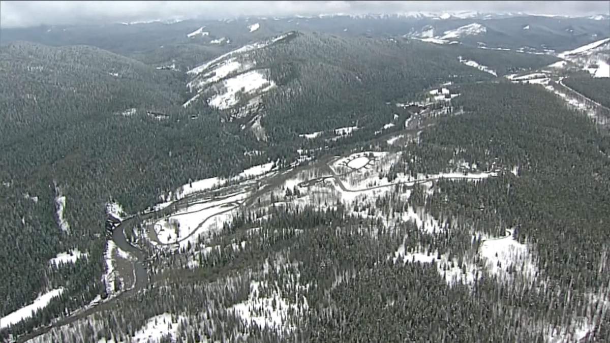Search area near Turner Valley.