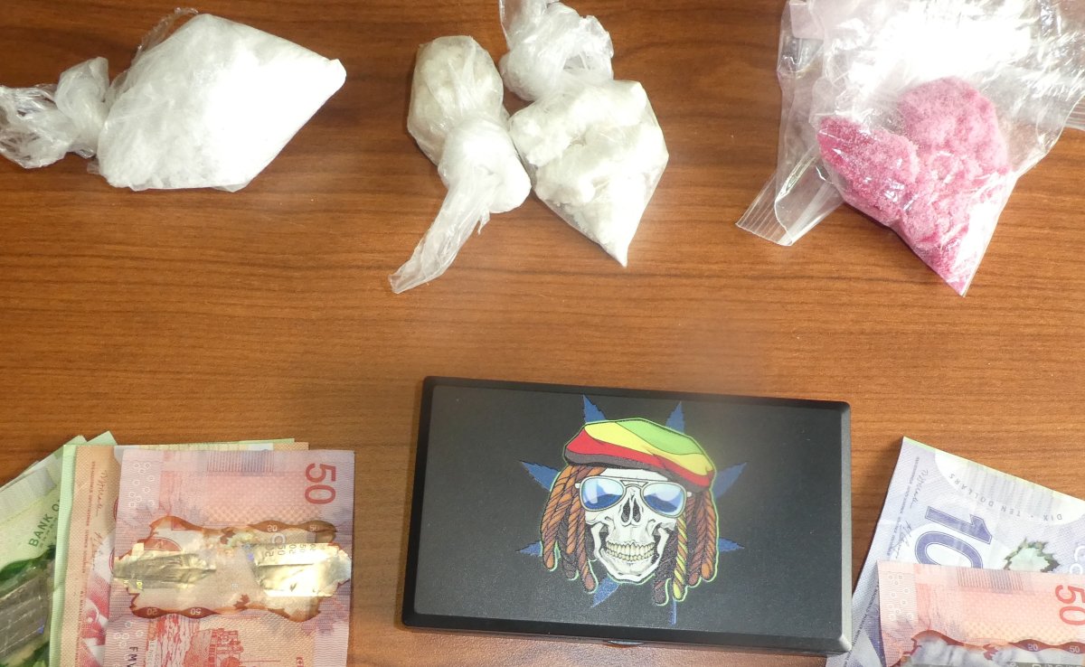 Three face charges after police seized drugs during a traffic stop on Lansdowne St. in Peterborough on May 7.