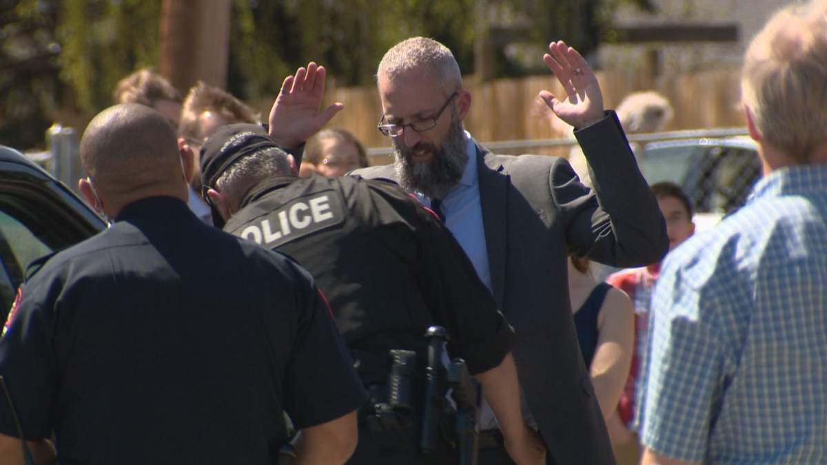 Calgary pastor Tim Stephens from Fairview Baptist Church was arrested on Sunday, May 16, 2021.