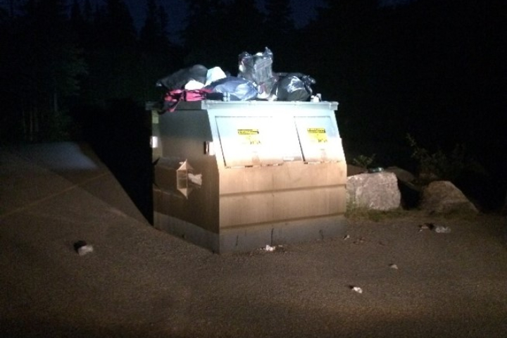 Alberta Parks says there’s been an increase in the improper disposal of garbage in parks lately.