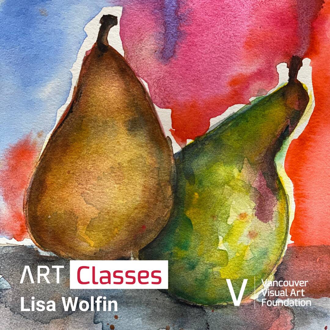 Pears in Watercolor Art Class - image