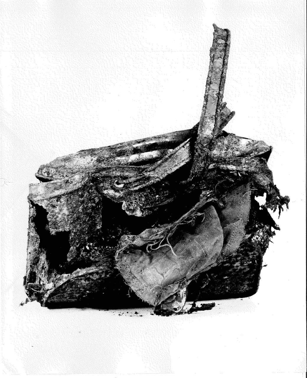 A crime scene photo of a picnic basket found at the scene in Stanley Park.