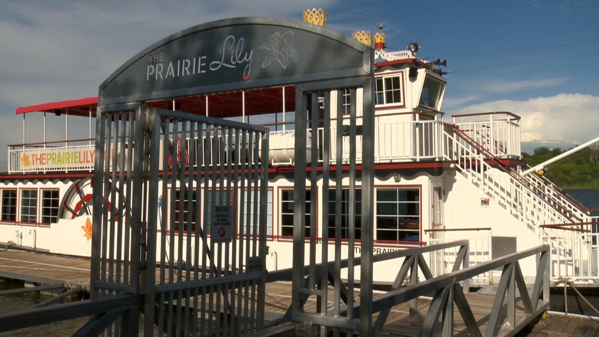 The Prairie Lily Riverboat on the South Saskatchewan River in Saskatoon.