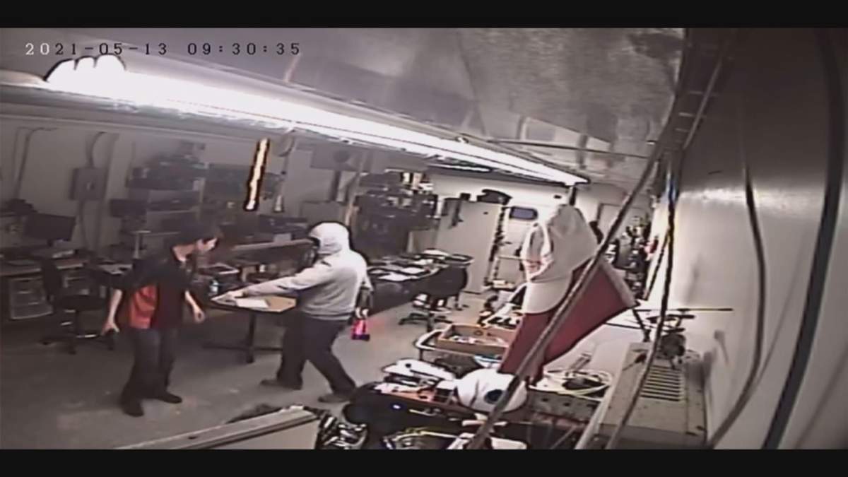 Dias says the suspects came in through the back door and ordered him to get on the ground.