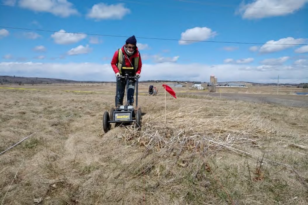 Ground-penetrating radar searches were conducted at the former Shubenacadie Residential School site in April and December of 2020.