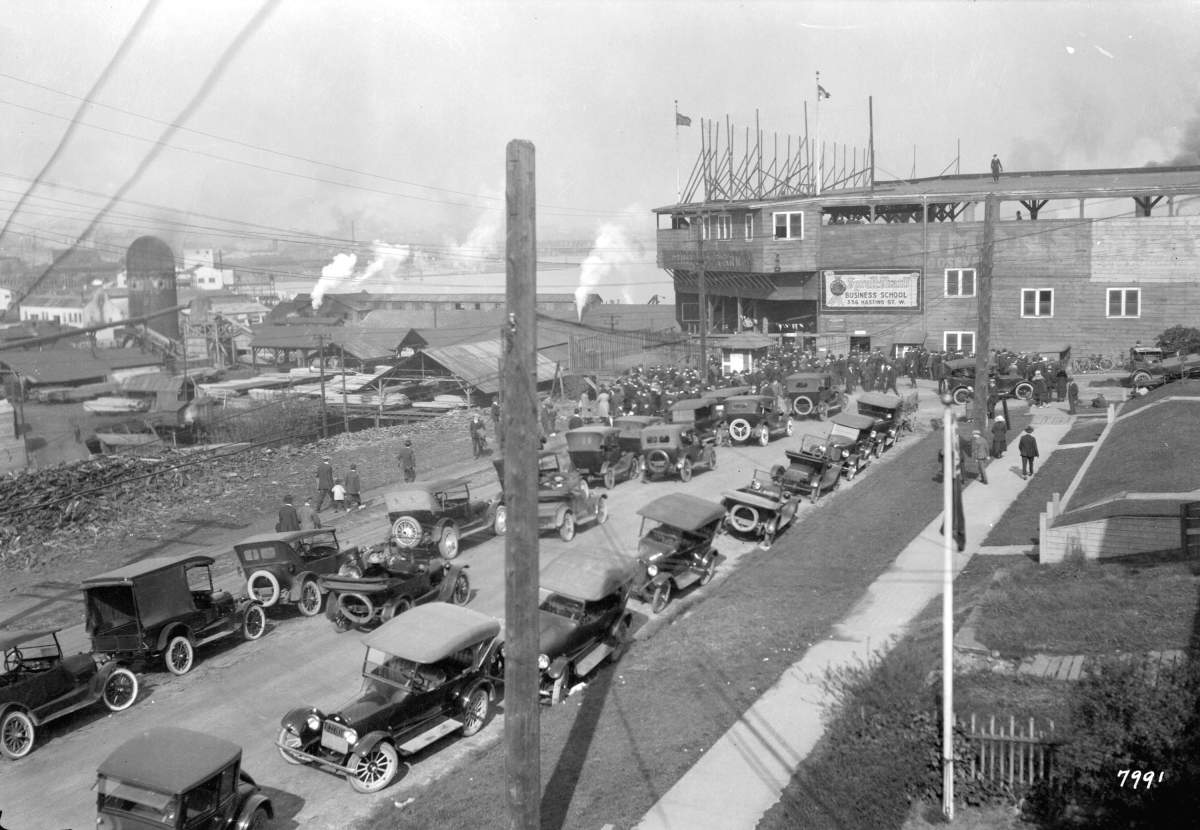 The exterior of Athletic Park (Credit: City of Vancouver Archives)