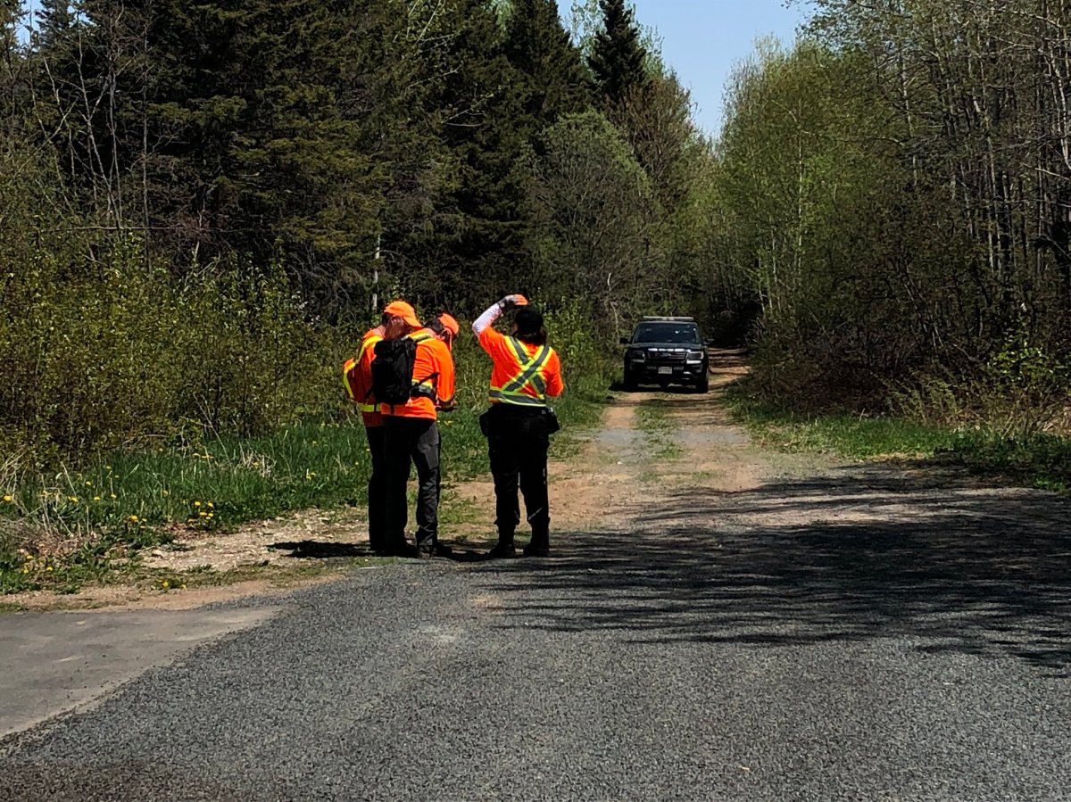 Searchers take part in the search for Madison Roy-Boudreau on May 21, 2021.