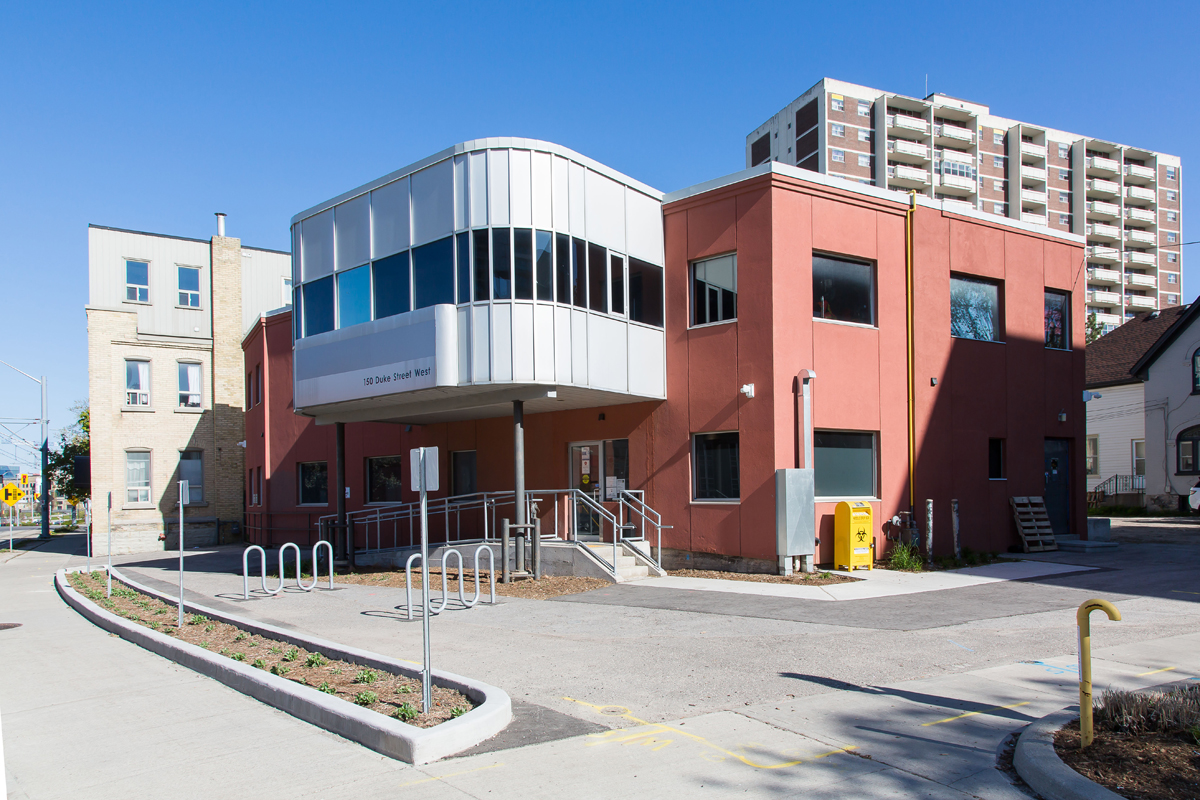 The consumption and treatment services site on Duke Street in downtown Kitchener.