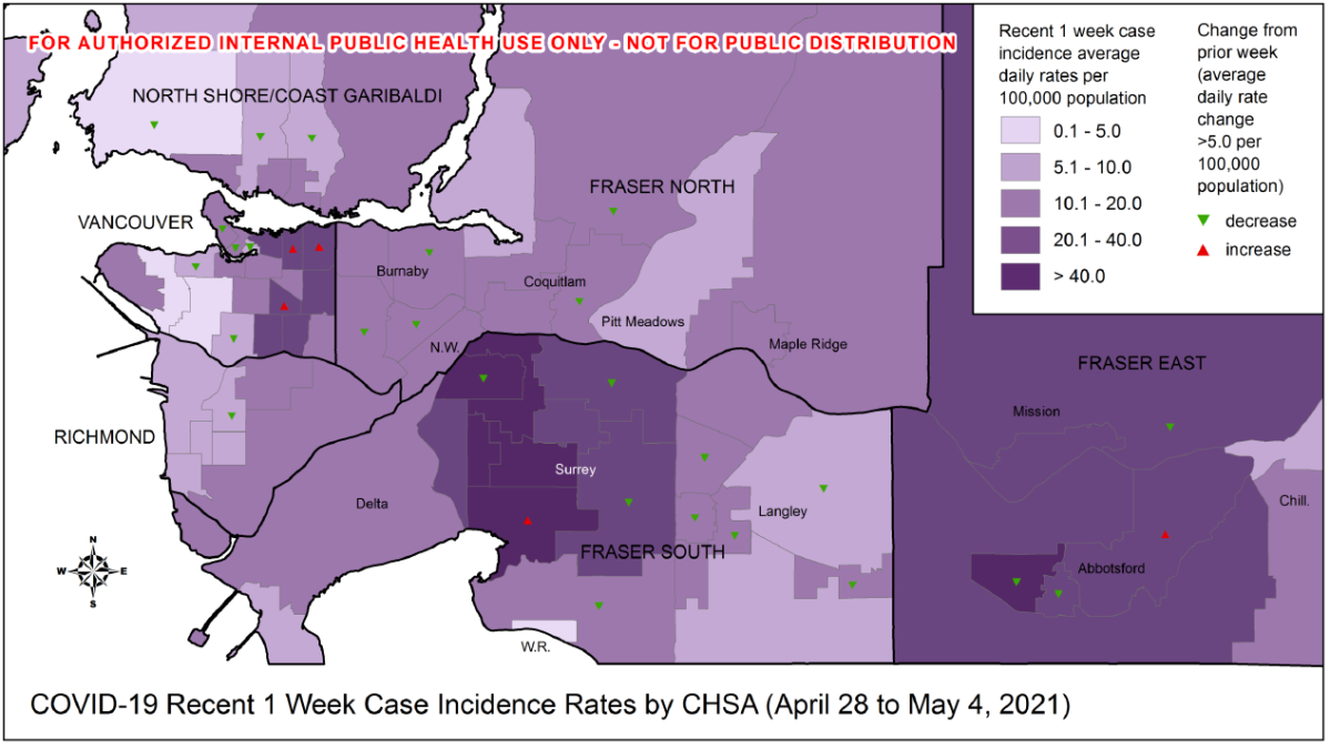 Some of B.C.’s COVID hot spots also have the lowest vaccination rates, data shows - image