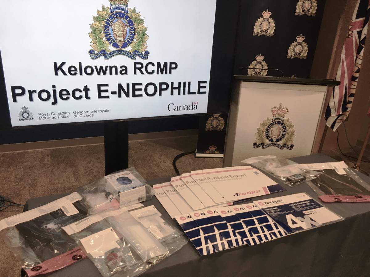 Police intercepted 25 packages allegedly containing fentanyl and or carfentanil.