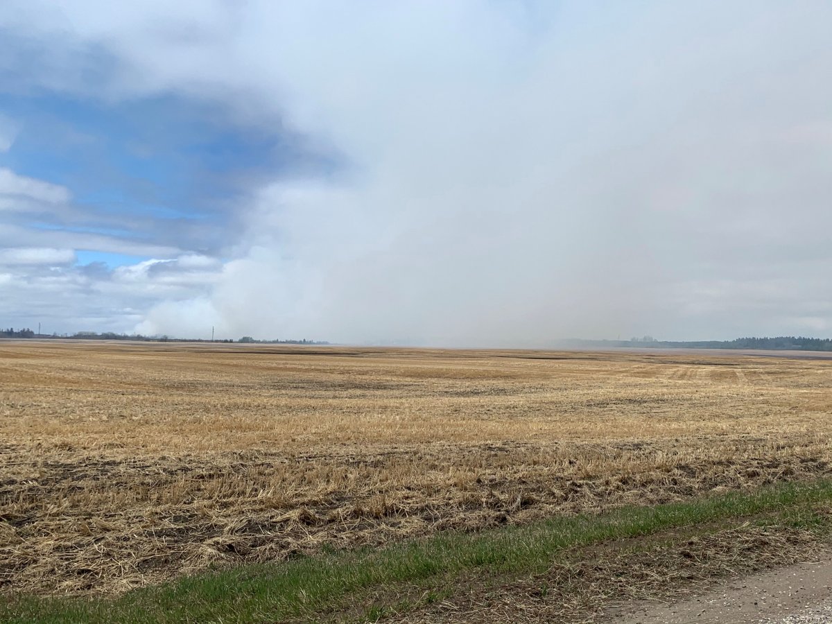 The Cloverdale wildfire burns northeast of Prince Albert.