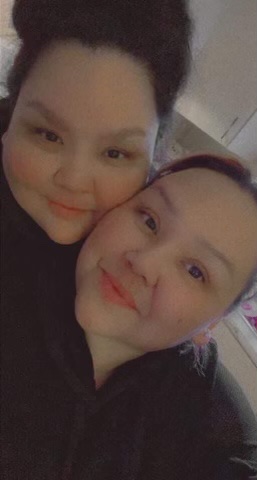 Krystal Mousseau, right, and her sister Karen.