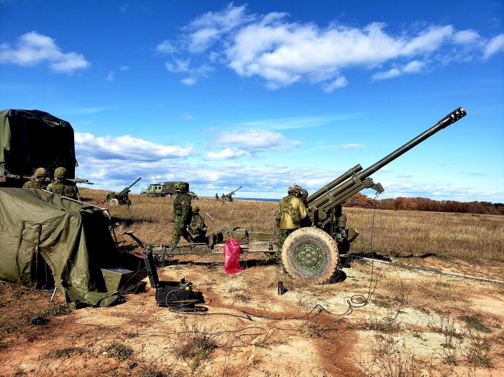 Canadian military conducting artillery training at Guelph’s Woodlawn ...