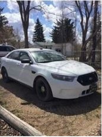 The car a suspect was allegedly driving while he was impersonating a police officer.