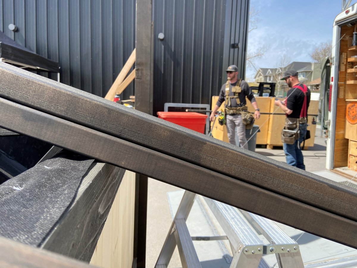 Dandy Brewing Company adding to their patio.