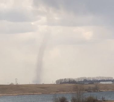 The May 14 tornado near Roblin, as captured by an area resident and shared on social media.