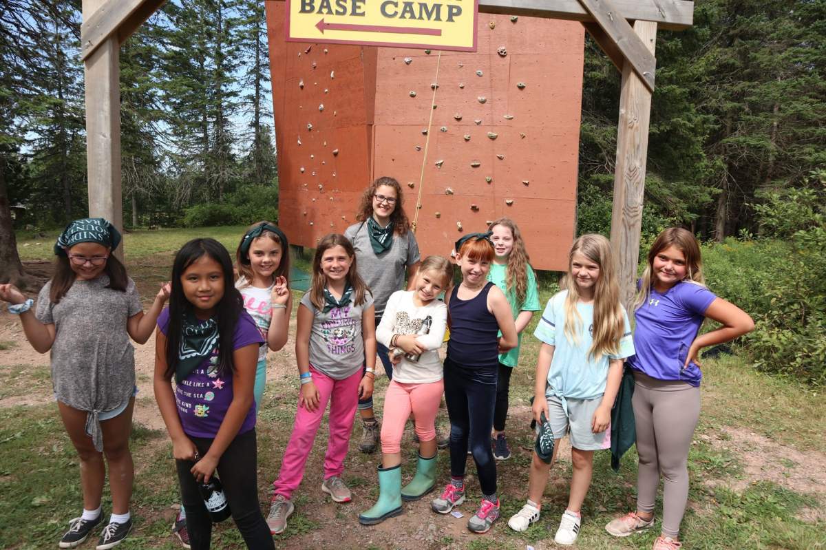 Young campers at Snider Mountain Ranch in New Brunswick.