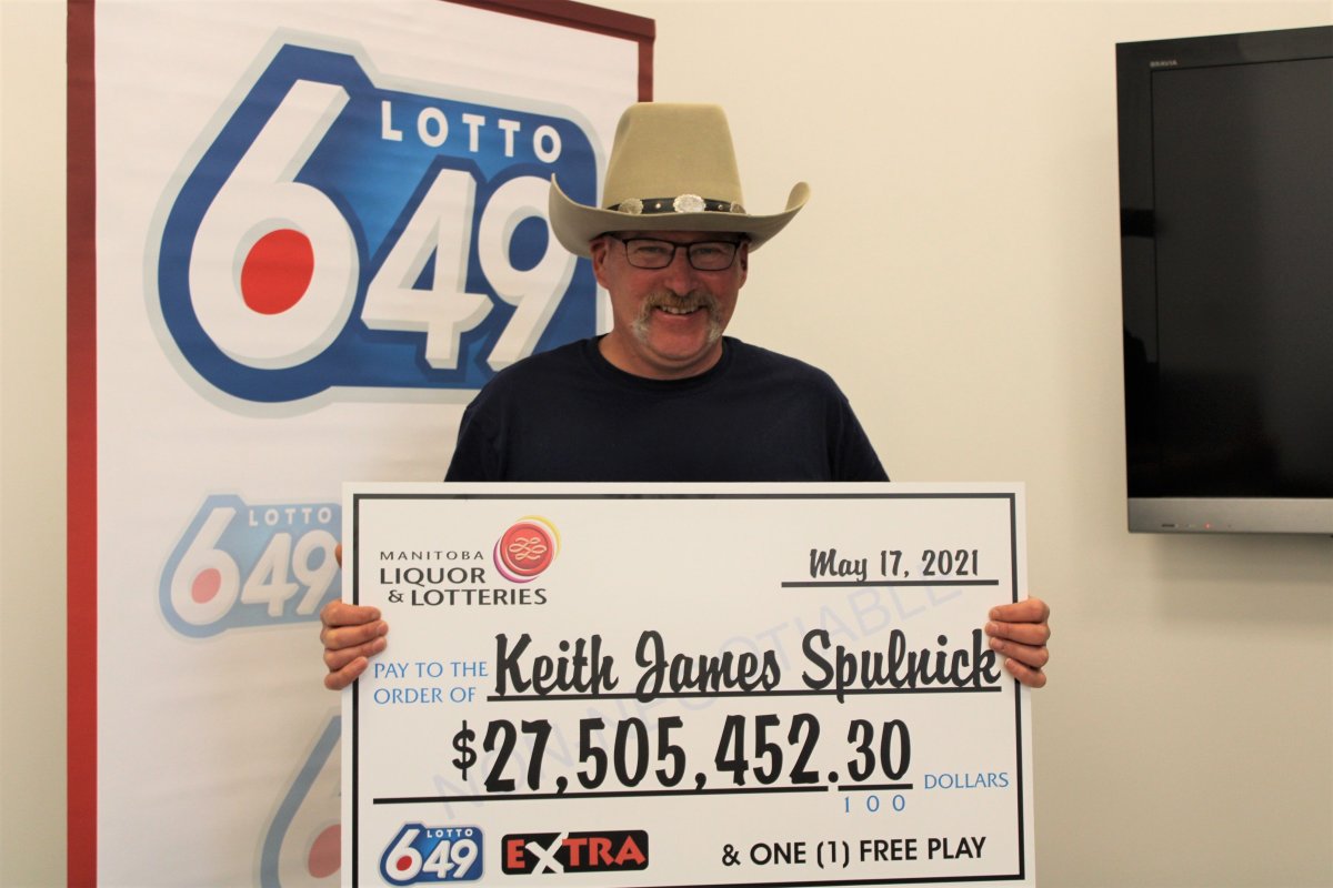 Lotto winner Keith Spulnick.