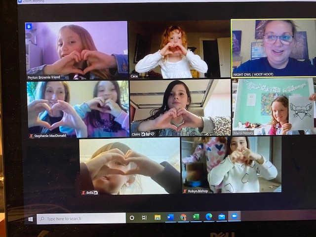 The 4th Bedford Brownies show Nova Scotia seniors some love as they craft a special Mother’s Day message together online.