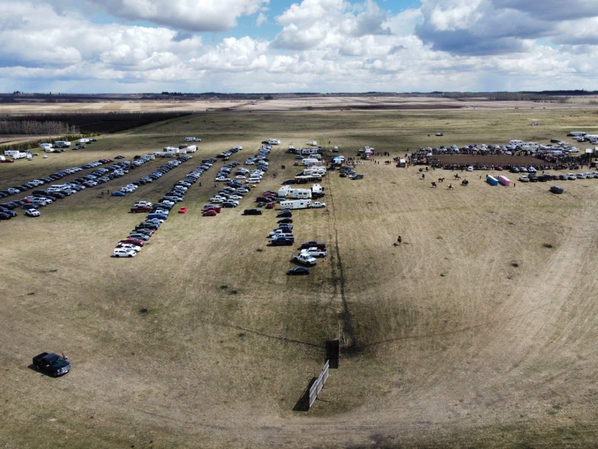 No More Lockdown Rodeo Rally near Bowden draws hundreds of people on the weekend.