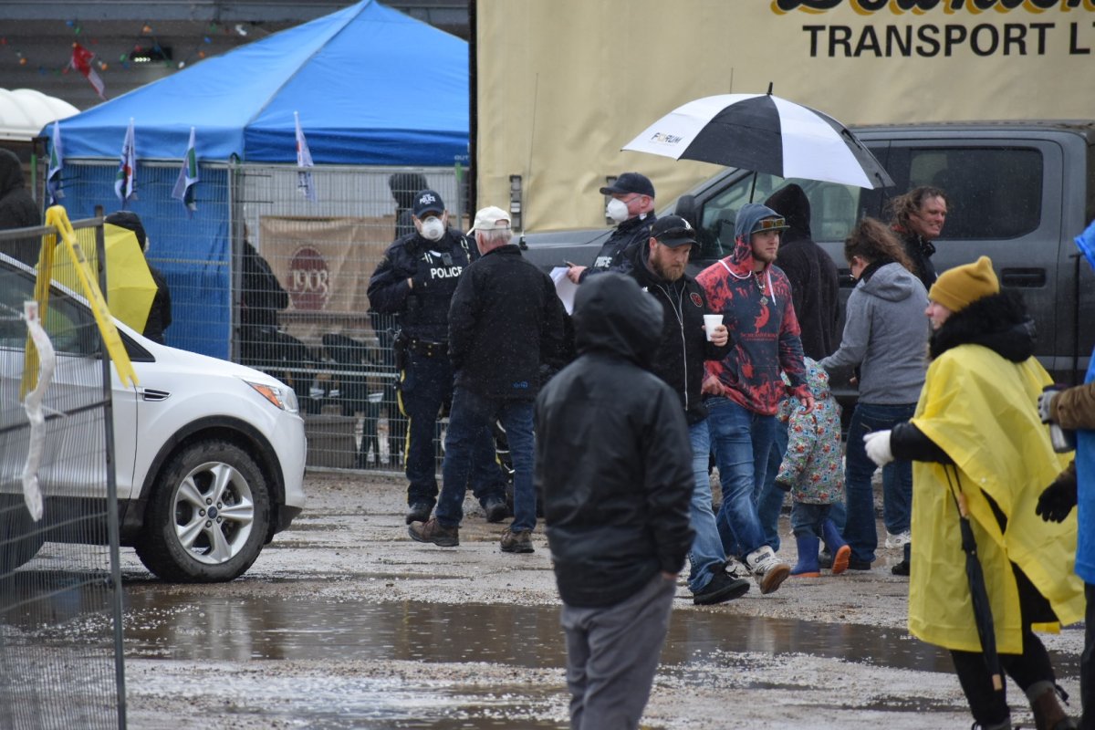 4 people ticketed after hundreds attend antilockdown rally at Whistle