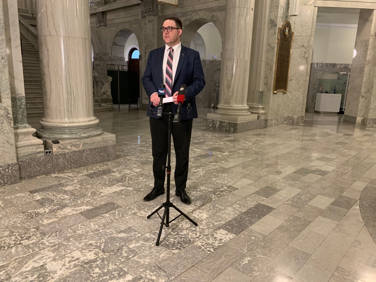 UCP MLA Jason Nixon at the Alberta legislature on Wednesday, June 16, 2021.