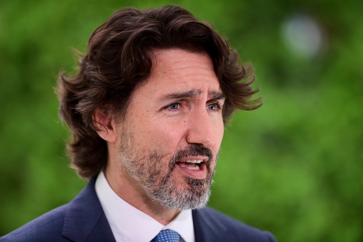 Prime Minister Justin Trudeau holds a press conference at Rideau Cottage in Ottawa on Tuesday, June 22, 2021. 