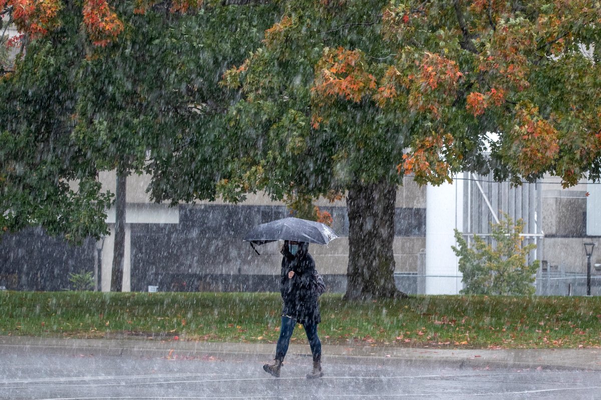 Environment Canada is calling for up to 40 millimetres of rain in the Kingston region on Tuesday. 