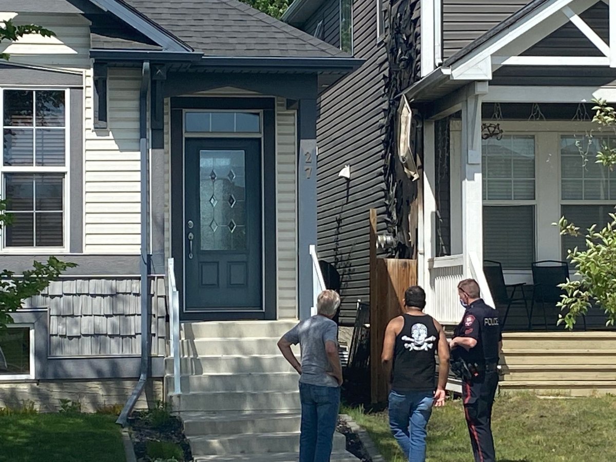 The Calgary Fire Department said crews worked quickly to limit the damage to a house after a fire broke out, Friday, June 4, 2021. 