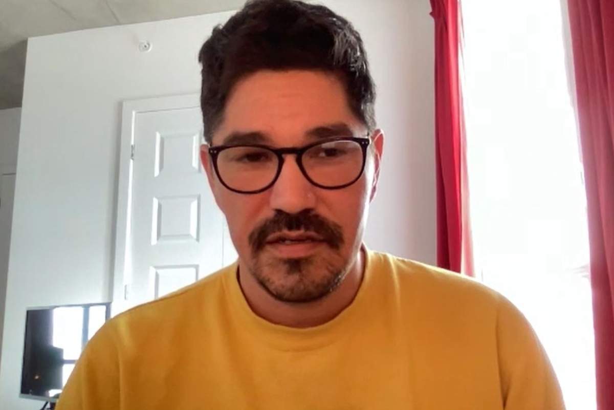 A screenshot of Eagleclaw Bunnie Thom who shared his story and the stories of his family in a Zoom interview on Friday.