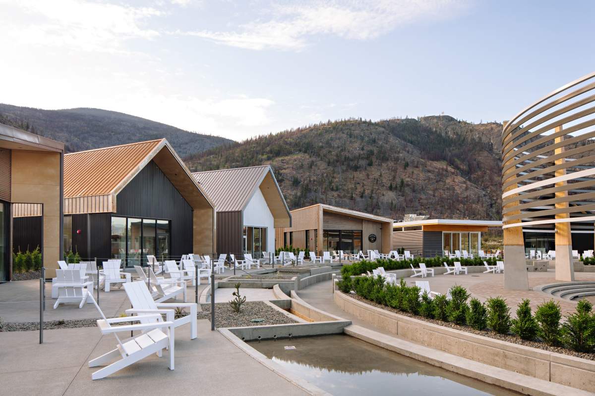 The Oliver Wine Village officially opens to the public on July 1, 2021.