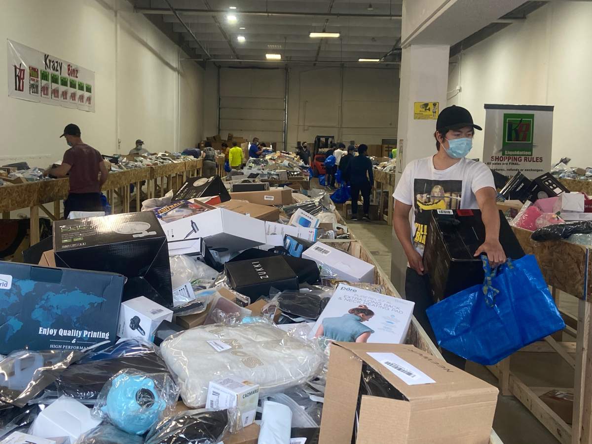 The new Krazy Binz Liquidation store at 11531 160 St. in Edmonton, Alta. on Thursday, June 3, 2021.