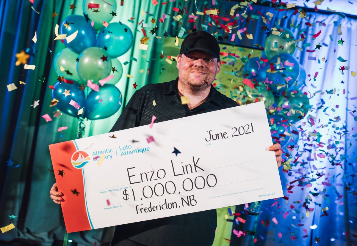Enzo Link won the $1M Lotto Max.