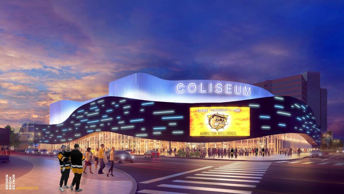 A rendering of a newly renovated First Ontario Centre. A 49-year agreement between the city of Hamilton and the Hamilton Urban Precinct Entertainment Group L.P. was approved by the city on June 9, 2021.