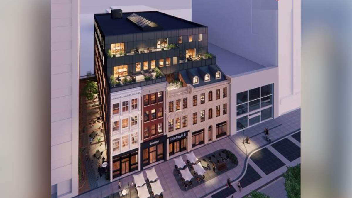 The restoration of a series of buildings alongside Hamilton's Gore Park could begin in the spring of 2022.