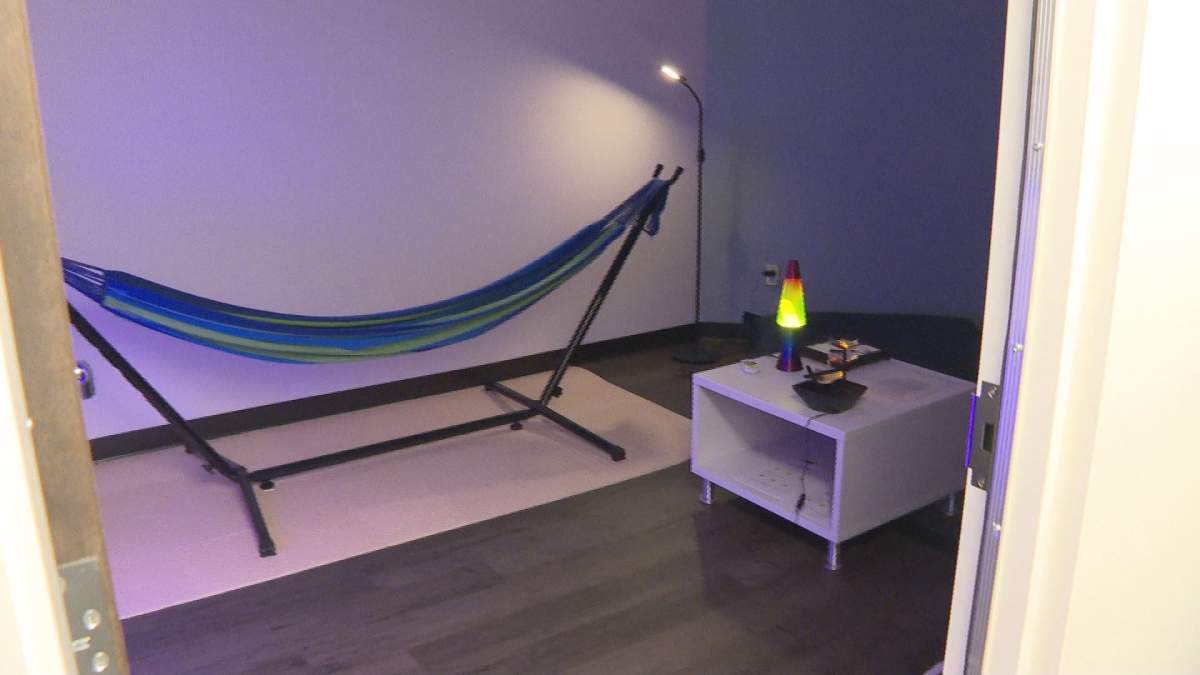 A relaxation room at IDT in Moncton