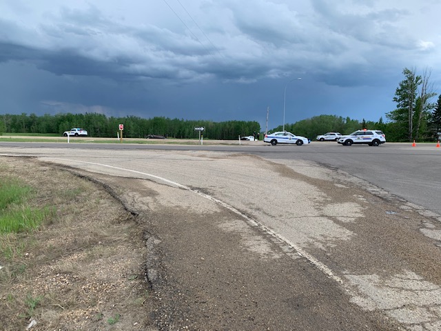 A fatal two-vehicle crash happened on Highway 16 at Range Road 215 in Strathcona County, Alta. on Friday, June 4, 2021.