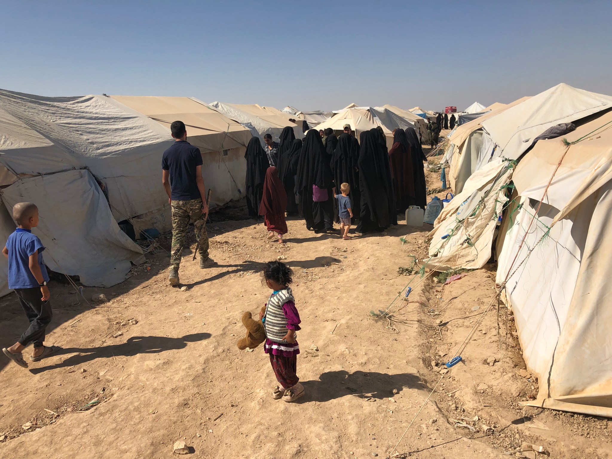 The Al-Hawl Camp, where most of the families capture during the fight against ISIS are detained.