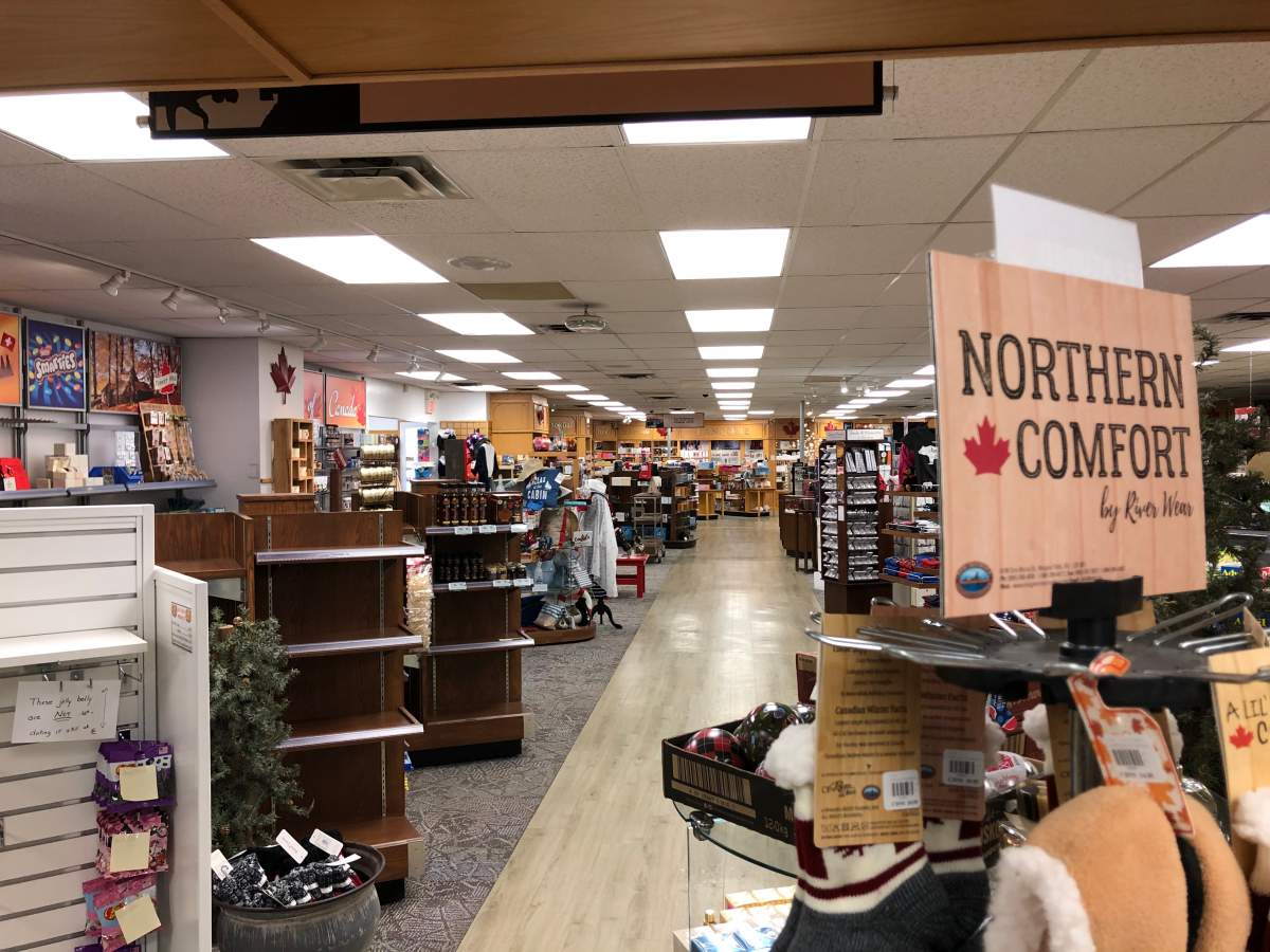 Closed duty-free store on the Canada-U.S. border in Thousand Island's Ontario