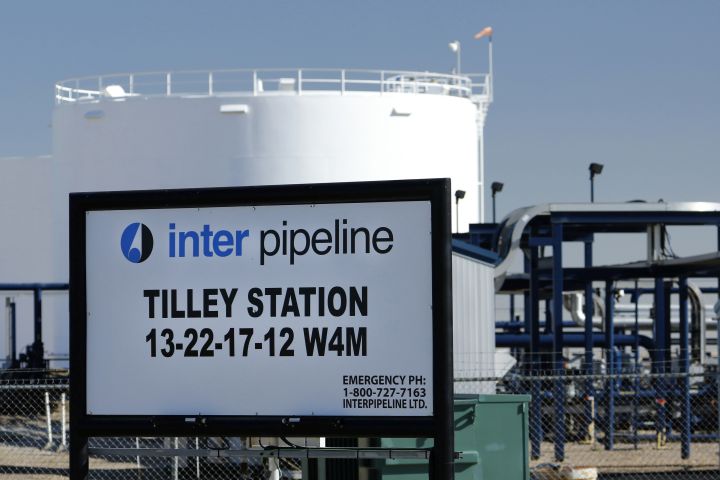 Inter Pipeline petroleum pipeline station near Tilley, Alberta on Sept. 11, 2020. 