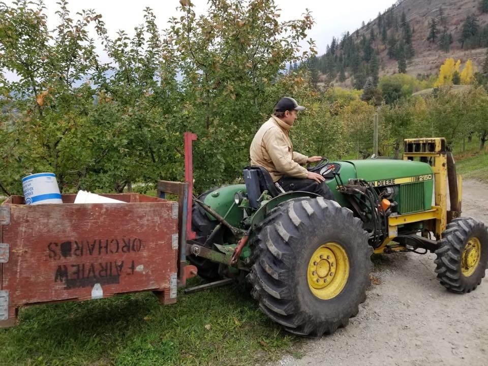 FILE. Apple and cherry farmer Joel Carter .