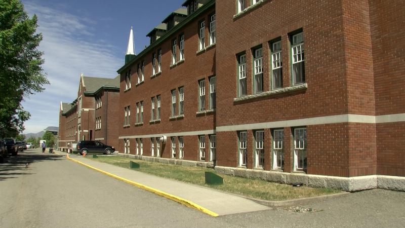 The former residential school in Kamloops.